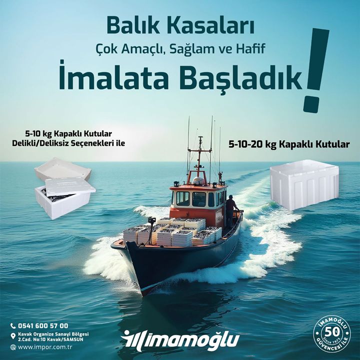 Çok Amaçlı, Sağlam ve Hafif Balık Kasaları İmalata Başladık !